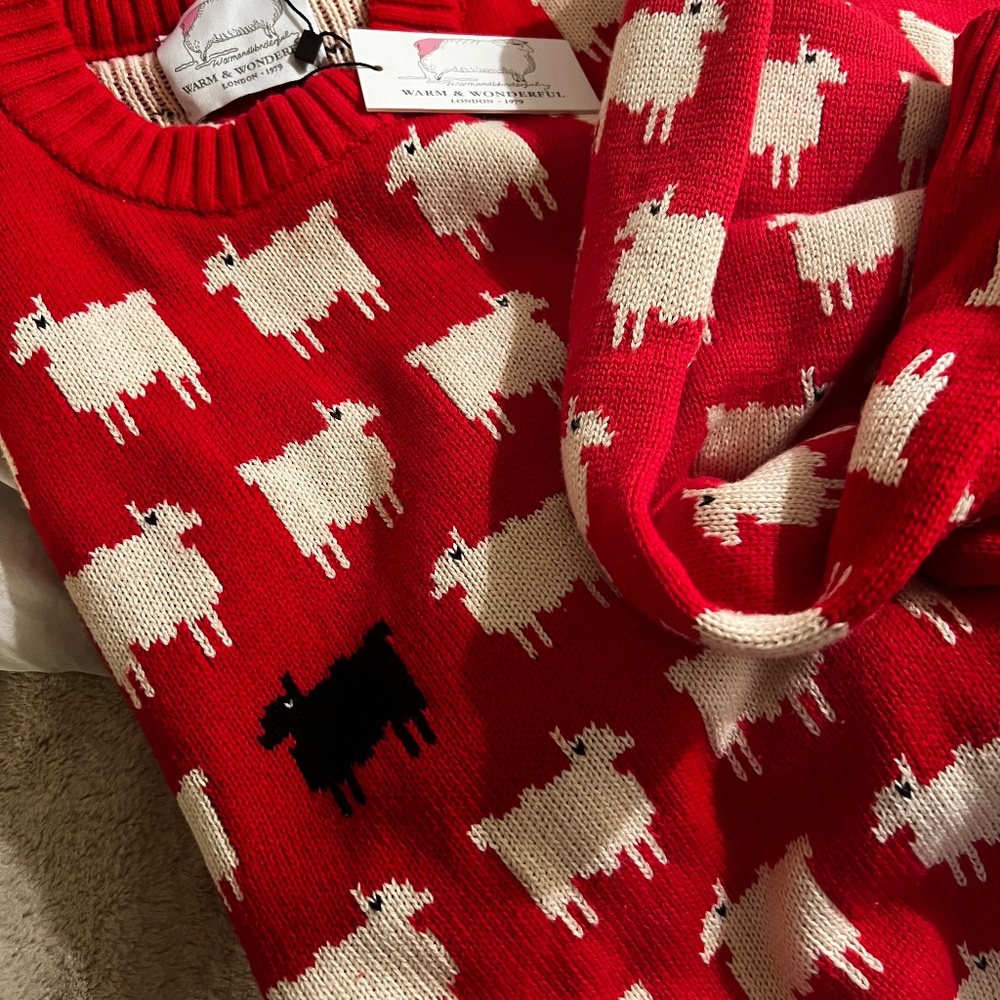 Large Rowing blazers iconic princess diana sweater nwt warm & wonderful